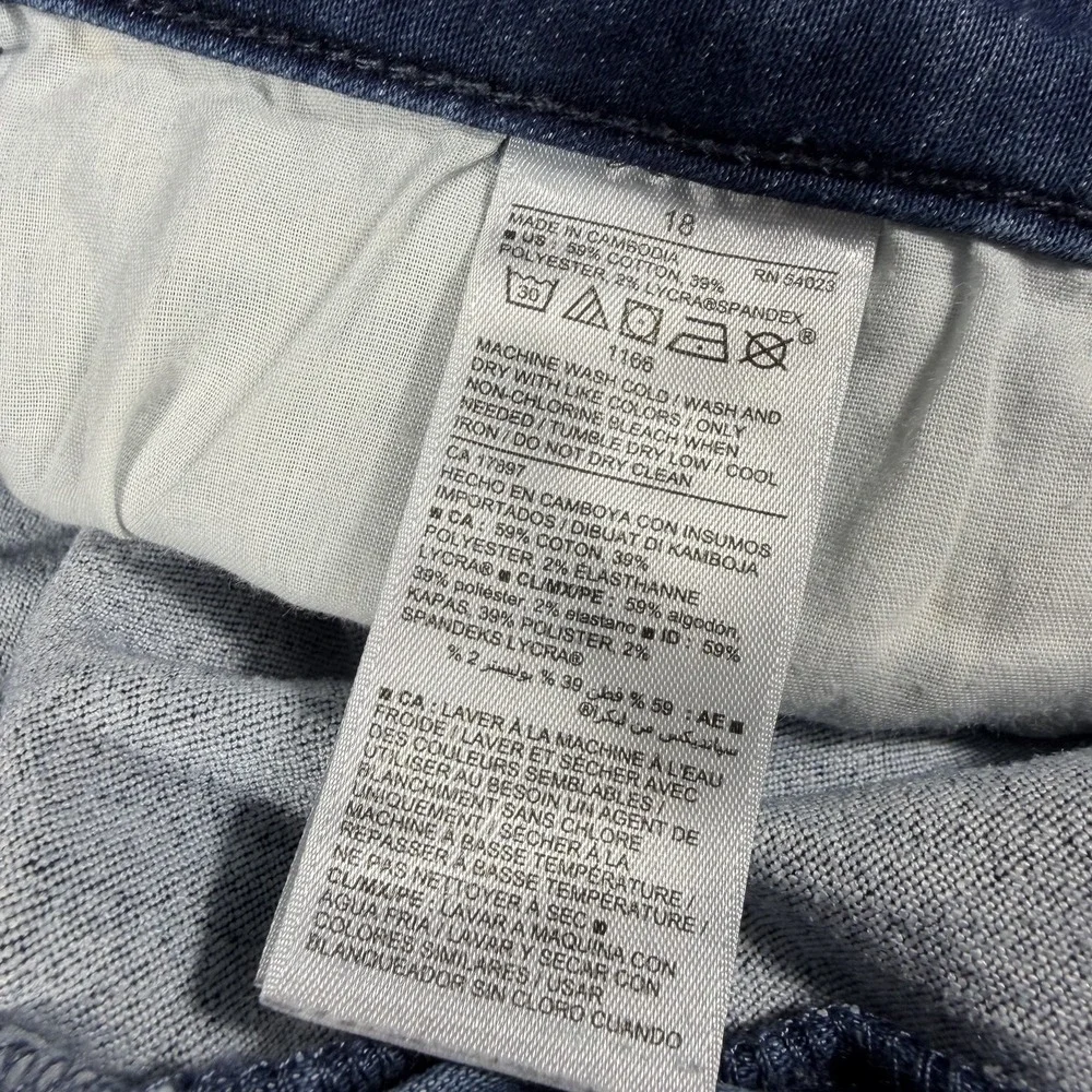 Old Navy Women's Rockstar Super Skinny Jeans Size 18 Blue Dark Wash Stretch